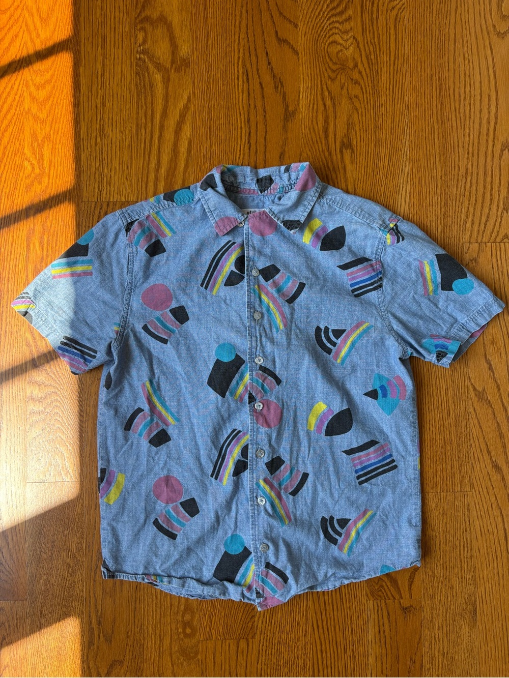 Button-up Target Pride Shirt with Sparkly Buttons